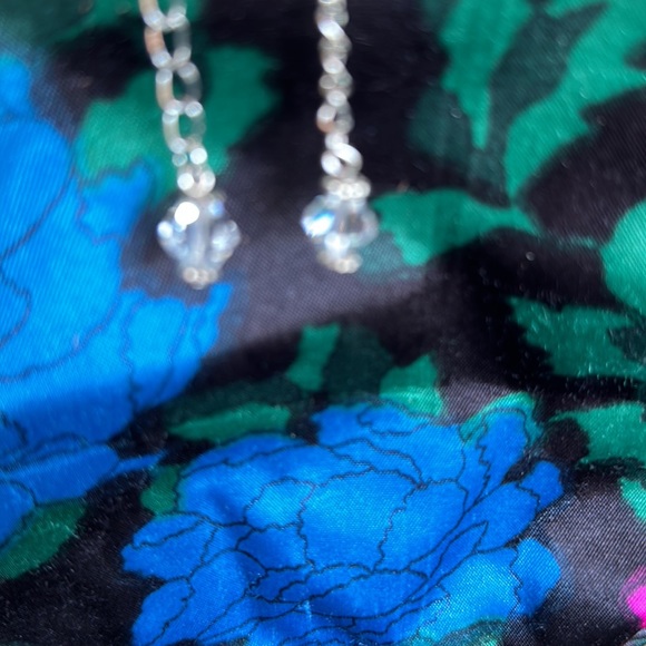 NEW:Elegant Ladies Natural Healing Crystal Quartz Facets Diamonds Silver Earring - Picture 11 of 16